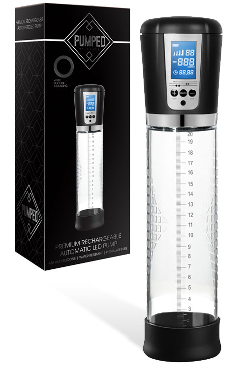 Rechargeable Automatic 11.4" Penis Pump - LED Screen