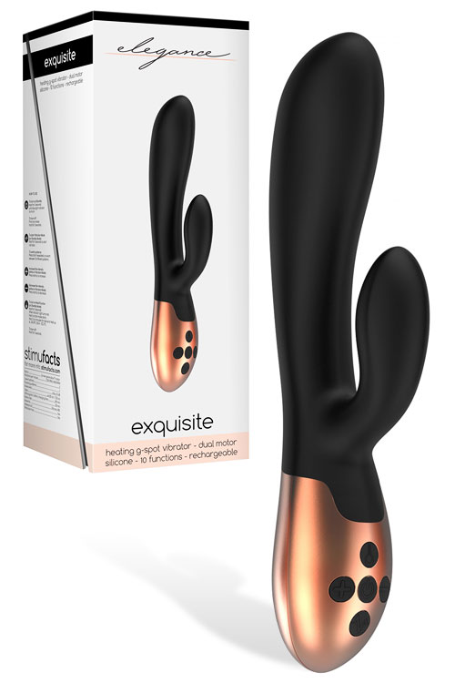 7.9" Silicone Rabbit Vibrator with Heating