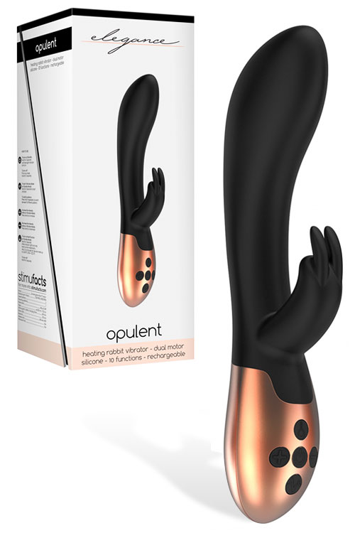 8" Silicone Rabbit Vibrator with Heating