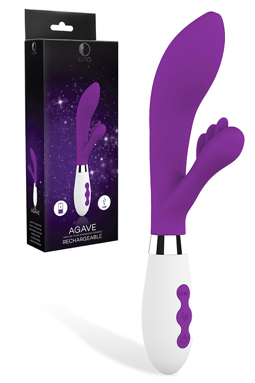 Rechargeable Agave Rabbit Vibrator with Clitoral Ticklers