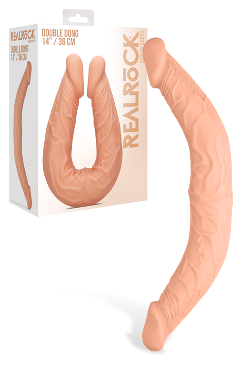 Shots Toys 14&quot; Realistic Double-Ended Dong