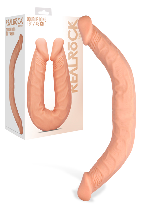 Shots Toys 18" Realistic Double-Ended Textured Dong