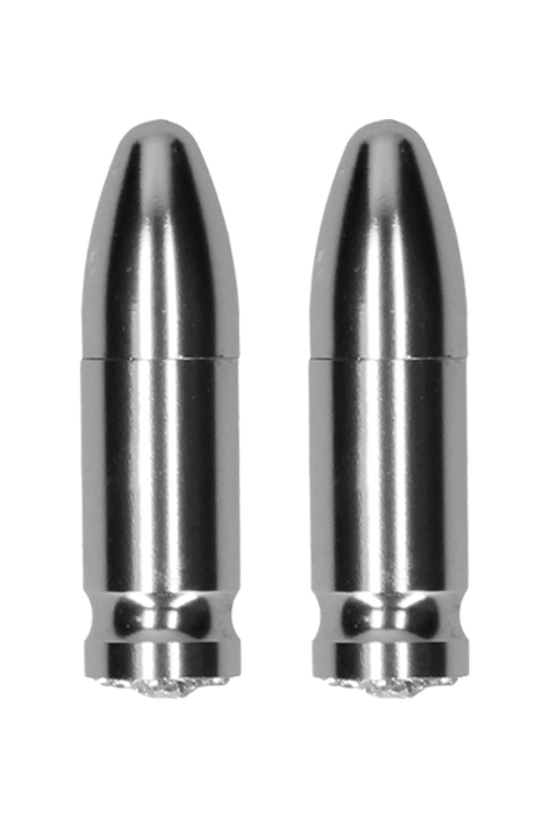 Shots Toys Magnetic Diamond Gem Base Bullet Nipple Clamps