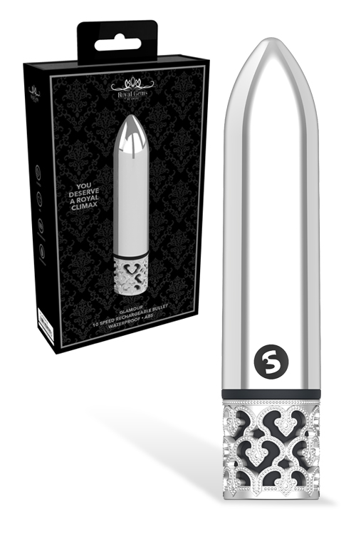 3.5" Royal Gems Glamour Rechargeable Bullet Vibrator