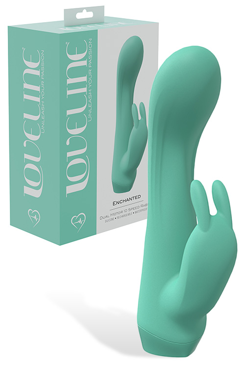 Enchanted 5.3" Rabbit Vibrator with Clitoral Teaser