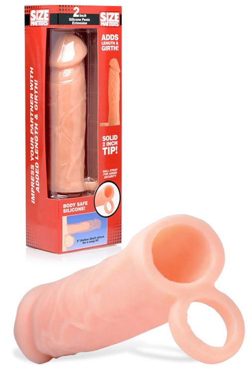 Realistic Silicone Penis Extension with 2" Tip