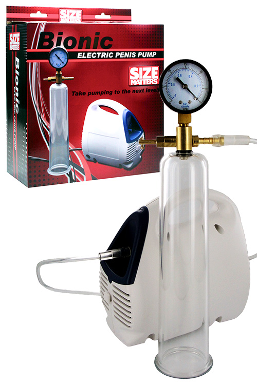 Size Matters Bionic 9.25&quot; Electric Penis Pump