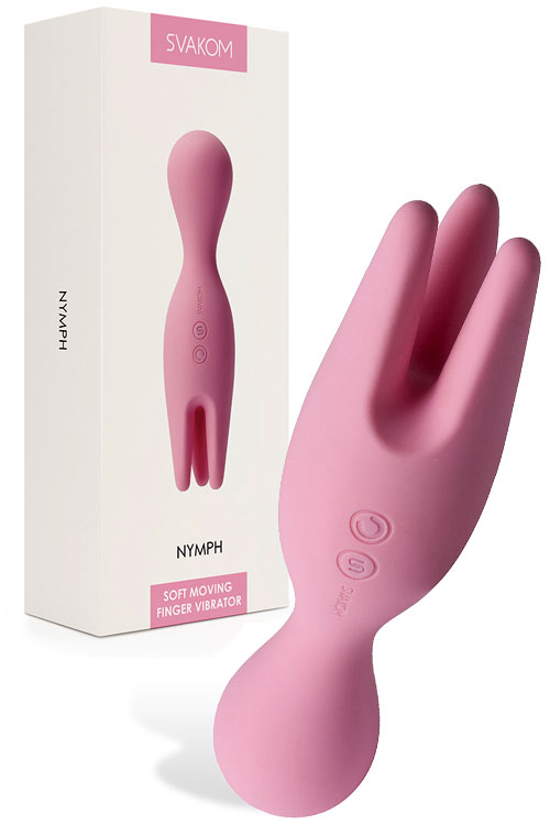 Nymph 6.1" Silicone Vibrator with Moving Fingers