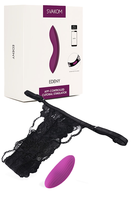 Svakom Edeny App Controlled 3.5&quot; Panty Vibrator with Panty