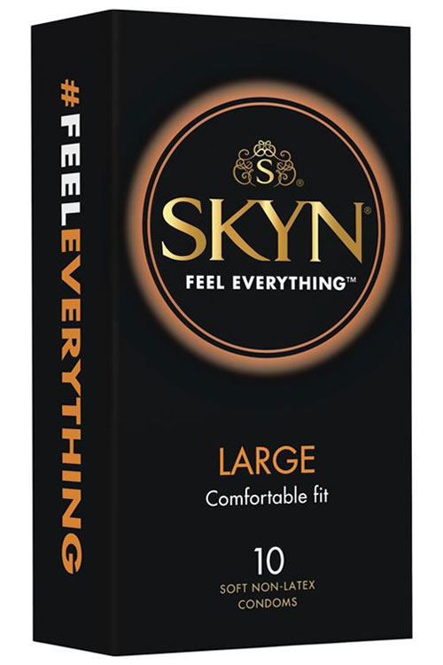 Skyn Large 10 Pack Comfort Fit Non Latex Condoms