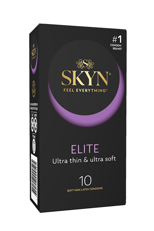 Skyn Elite 10 Pack Ultra Thin, Ultra Soft Non Latex Condoms