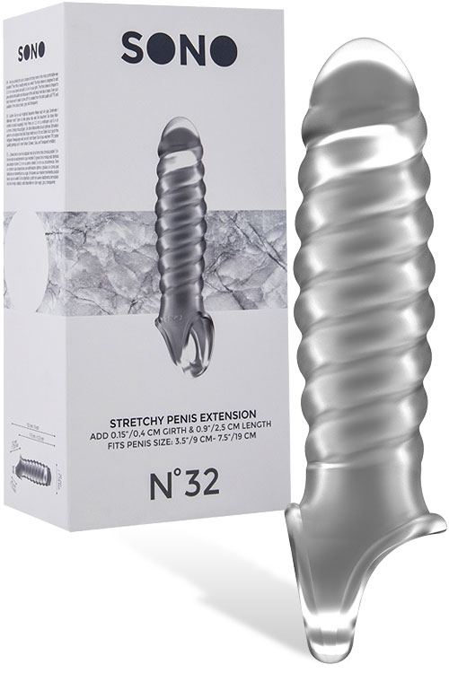 6" Corkscrew Penis Extension with Stretch