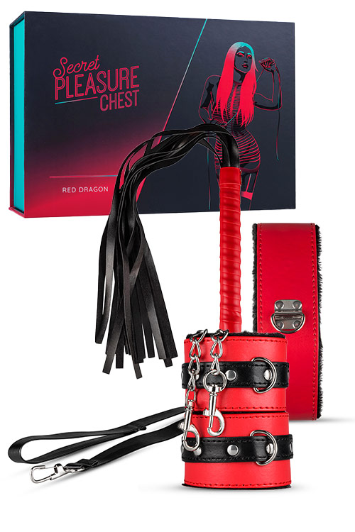 Secret Pleasure Chest Red Dragon Beginner's Bondage Set (8 Pce)