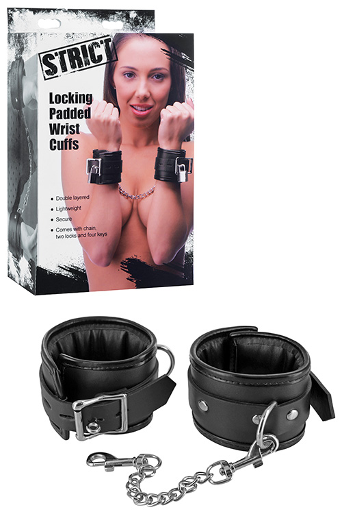 Strict Locking Padded Wrist Cuffs