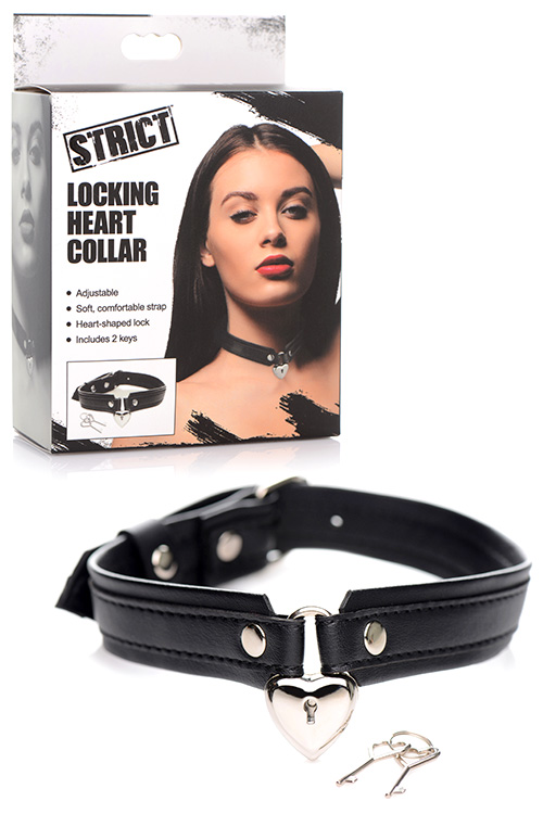 Strict Locking Heart Collar