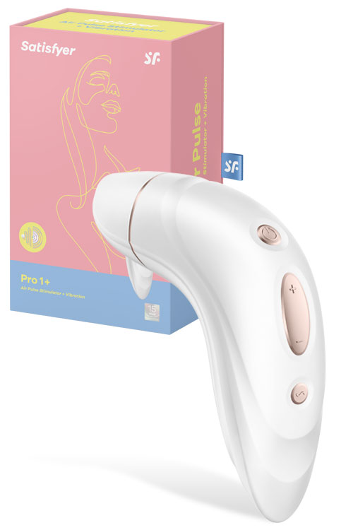 Satisfyer Pro Plus - 4.8&quot; Clitoral Stimulator with Air Pulse Tech and Vibration