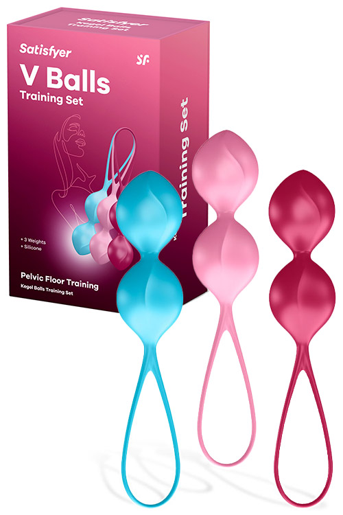 Satisfyer 6" Weighted Dual Kegel Balls (3 Pce Set)