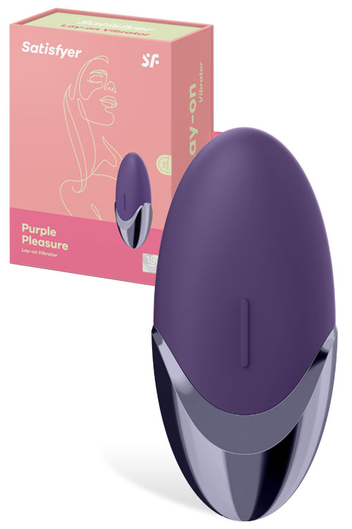 Purple Pleasure 3.7" Lay On Clitoral Vibrator