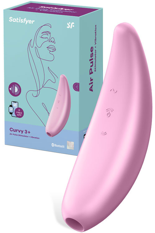 Curvy 3 Plus Air Pulse Silicone Clitoral Stimulator With Vibration & App