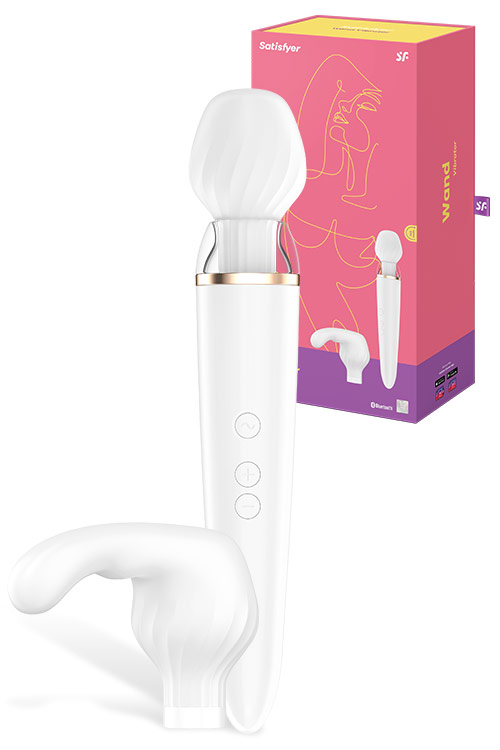 Satisfyer Double Wand-er Woman - 10.6&quot; Massage Wand with App Control