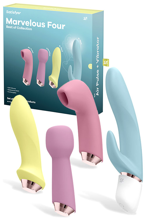 Satisfyer Marvelous Four Piece Clitoral, G Spot & Anal Vibrator Set