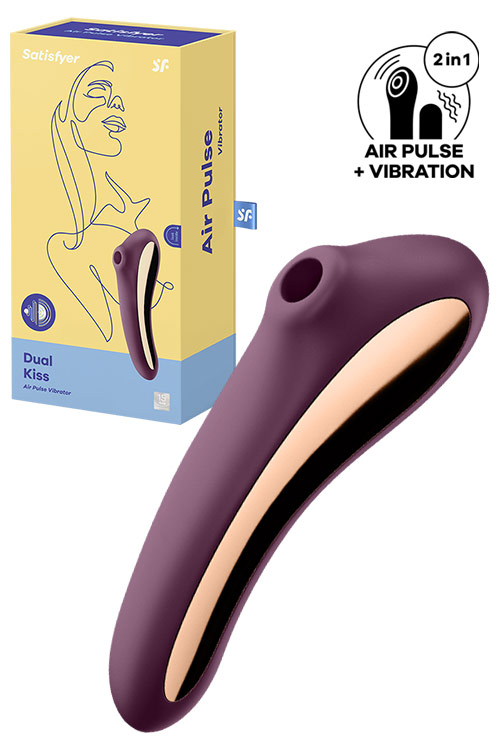 Satisfyer Dual Kiss Air-Pulse Clitoral and G-Spot Vibrator