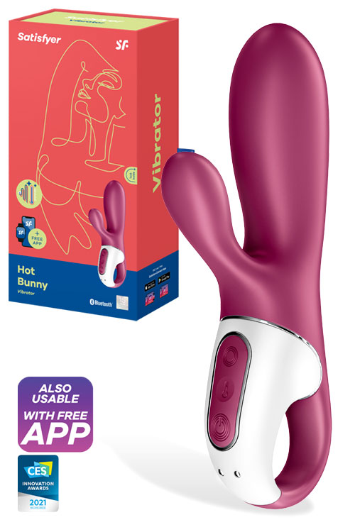 Hot Bunny Rabbit Vibrator with Heat Function and App Control