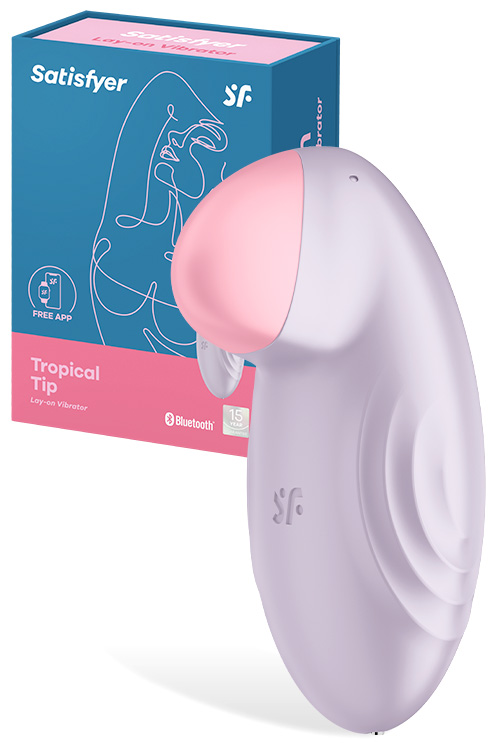 Satisfyer Tropical Tip - 3.3&quot; Clitoral Vibrator with App Control