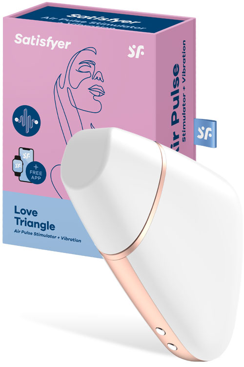 Satisfyer Love Triangle Air Pulse Clitoral Stimulator With Vibration & App