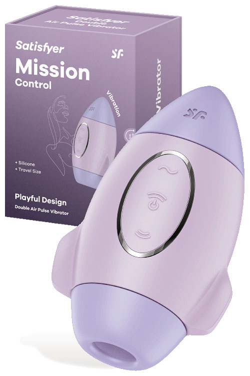 Satisfyer Mission Control 3.9&quot; Air Pulse Clitoral Vibrator