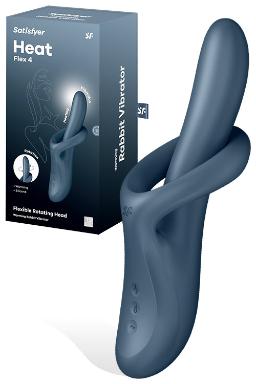 Satisfyer Heat Flex 4 Rotating & Warming 9.1&quot; Rabbit Vibrator