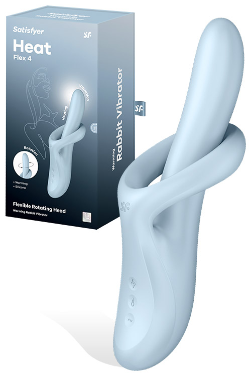 Satisfyer Heat Flex 4 Rotating & Warming 9.1&quot; Rabbit Vibrator