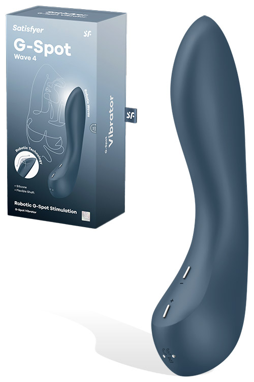 Satisfyer G Spot Wave 4 Silicone 8.3&quot; Spiral Wave Vibrator