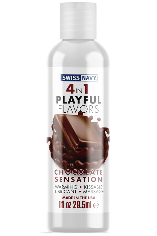Swiss Navy 4-In-1 Playful Flavors Lubricant - Chocolate Sensation (118ml)