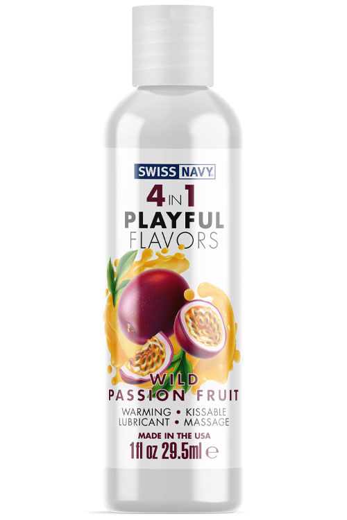 Swiss Navy 4-In-1 Playful Flavors Lubricant - Wild Passion Fruit (30ml)