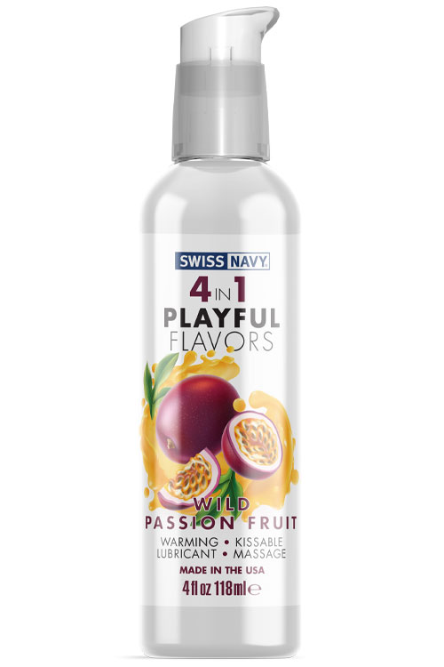 Swiss Navy 4 In 1 Playful Flavors Lubricant Wild Passion Fruit (118ml)