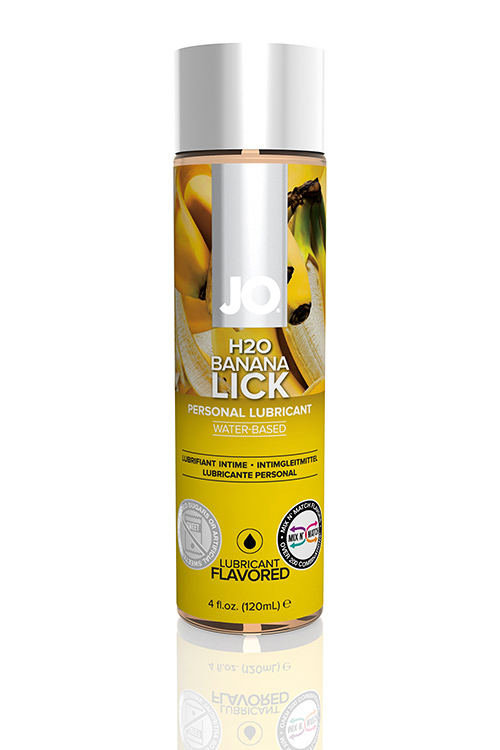System JO JO H2O Flavored Lubricant Banana Lick 4 floz/120ml