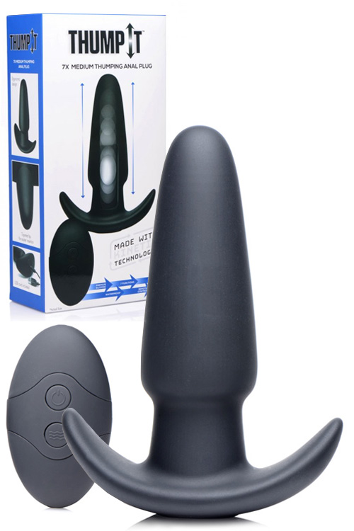 Thump-It 5.25&quot; Thumping Silicone Butt Plug