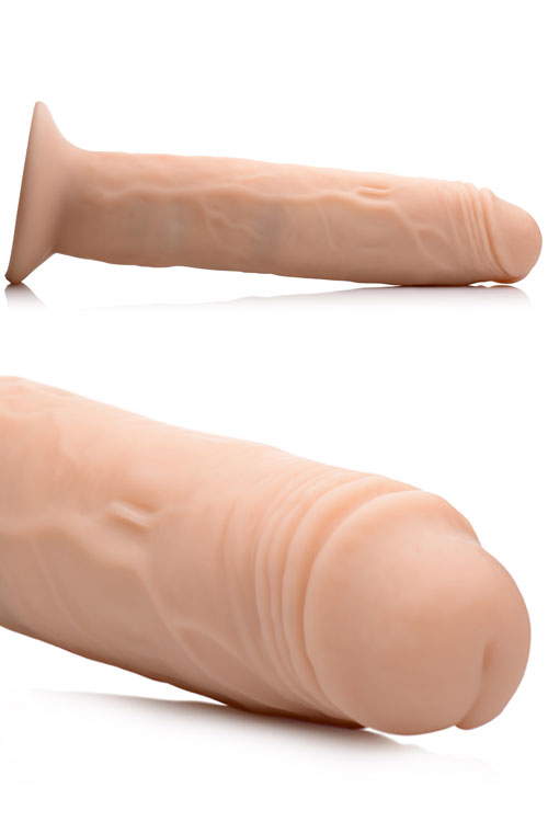 Thump-It Thumping 8.7&quot; Silicone Dildo With Remote