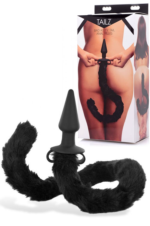 4" Anal Plug with Long Cat Tail