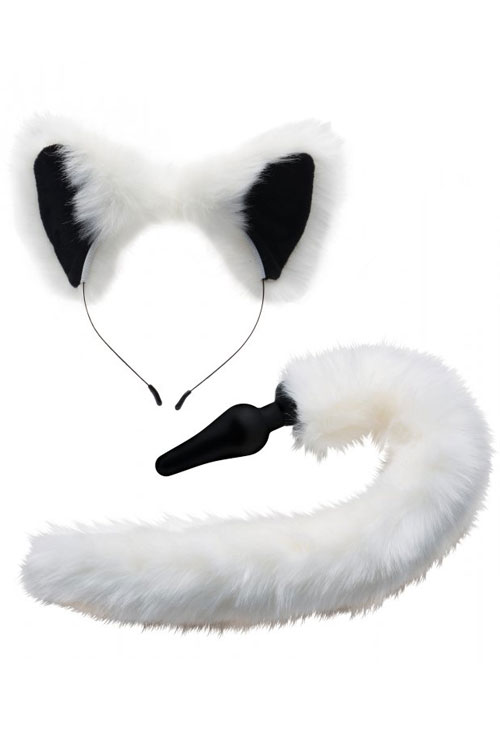 Tailz Faux Fur Fox Tail Butt Plug & Ears