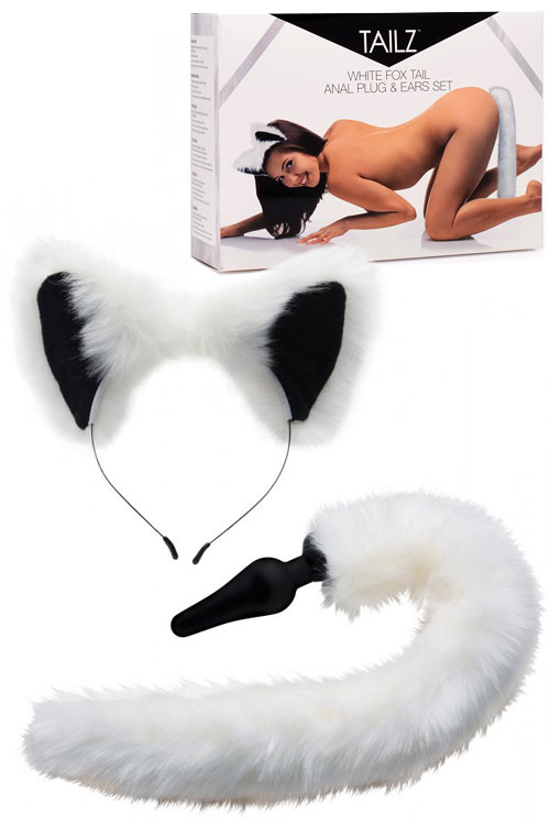 Faux Fur Fox Tail Butt Plug & Ears