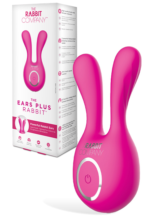 The Rabbit Company Ears Plus 4" Clitoral Vibrator