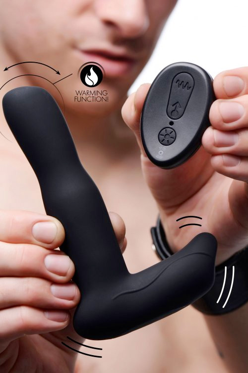 Under Control 6&quot; Remote Controlled Vibrating, Heating & Stroking Prostate Massager