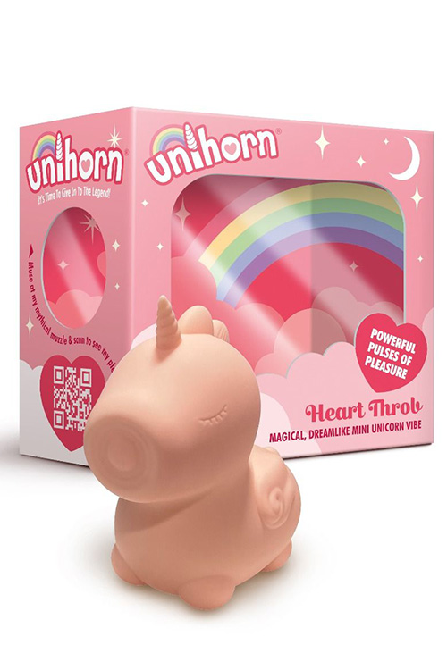 Unihorn Heart Throb 3.75&quot; Unicorn Clitoral Vibrator
