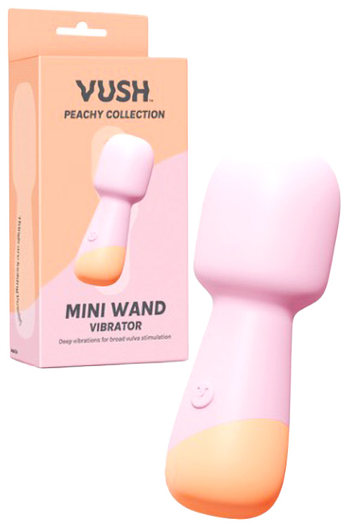 Vush Peachy 4.3&quot; Mini Wand Vibrator