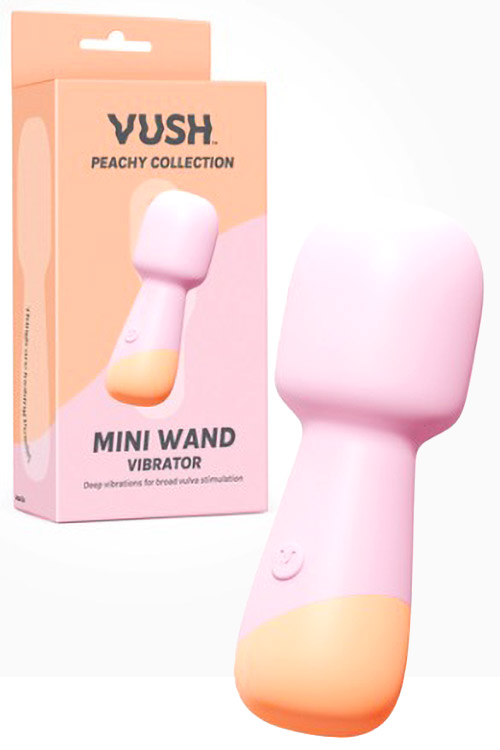 Vush Peachy 4.3&quot; Mini Wand Vibrator
