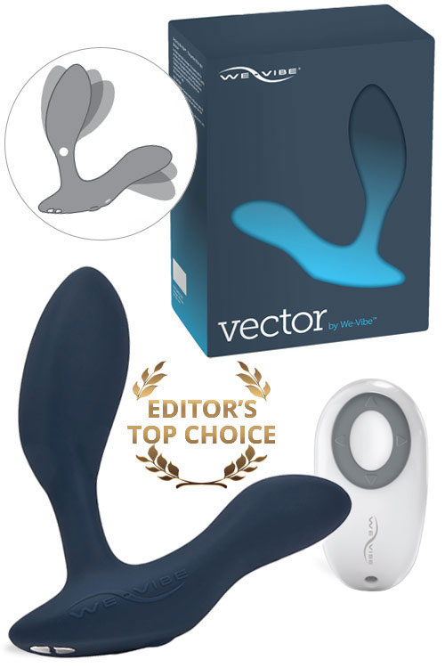 Vector Custom-Fit 3.9" Prostate Massager With Remote & App