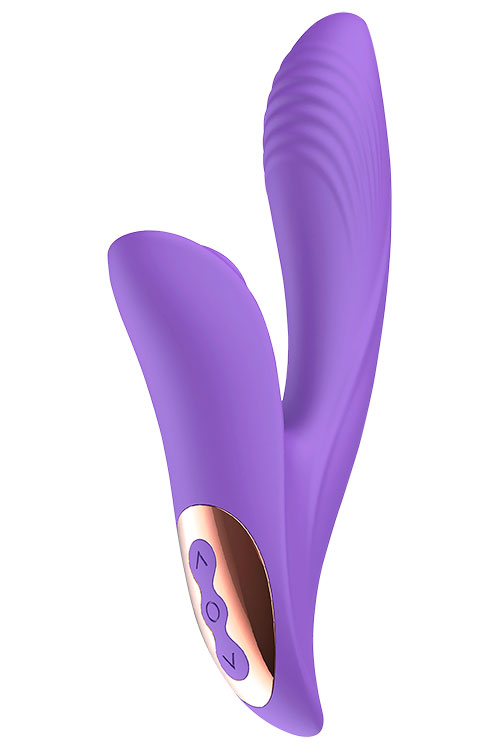 Enchant 8" Rabbit Vibrator with Clitoral Suction