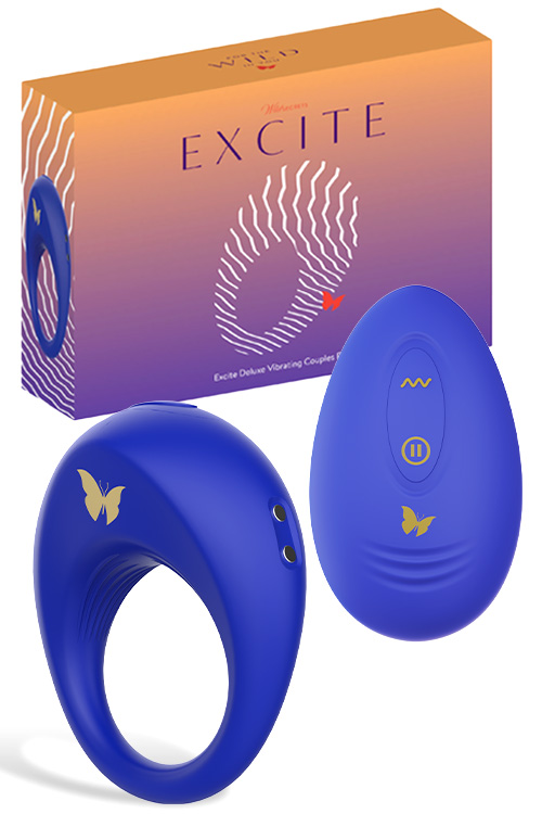 Wild Secrets Excite 2.75&quot; Remote Controlled Deluxe Vibrating Couple's Ring